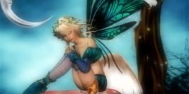 fée elfe ange papillon