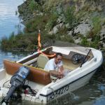 papa sur le bateau